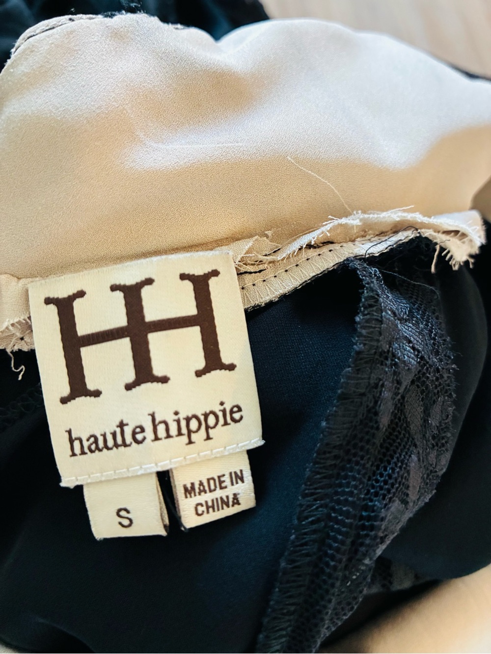 Haute Hippie S Black Lace Maxi Slip Dress - Picture 8 of 8